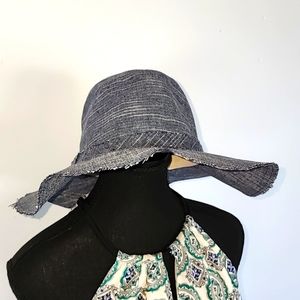 Echo denim sun hat